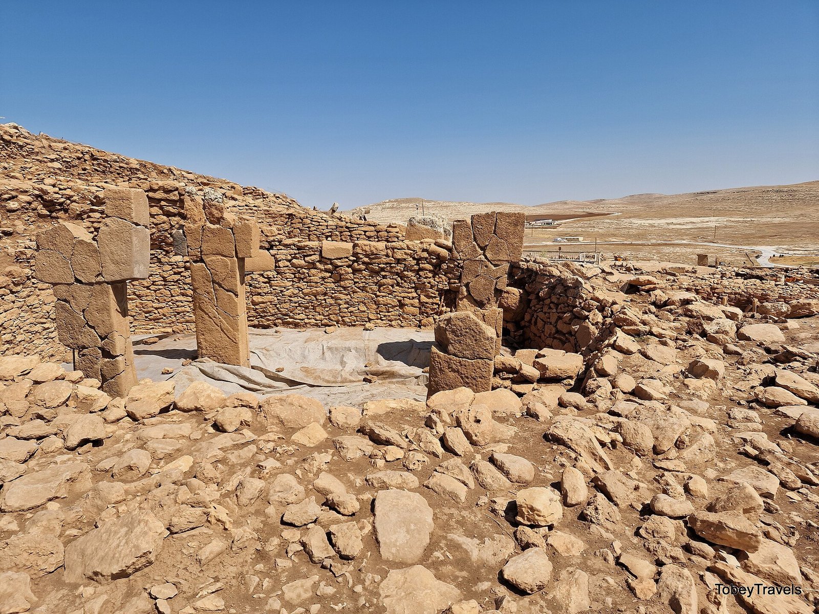 T-shaped pillars in an excavated enclosure at Karahan Tepe